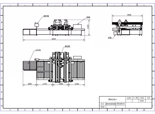 Máquina de costura de vidrio HSBM