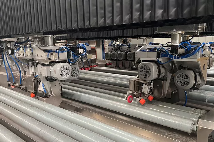 Servo Control de costura de vidrio