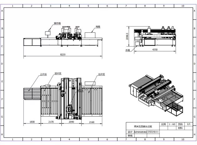 Máquina de costura de vidrio HSBM