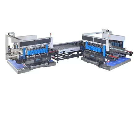 Línea recta de vidrio doble línea de bordes redondos SYM (tipo L)