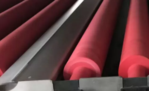 Sección de lavado y secado de la lavadora de vidrio