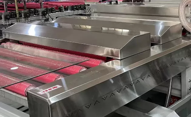 Parte de carga de la lavadora de vidrio