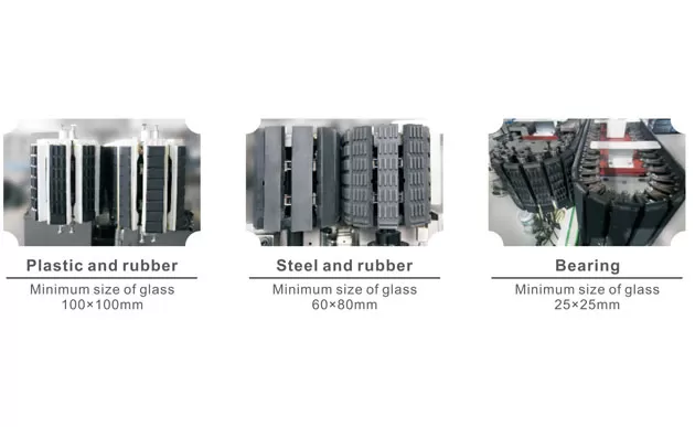 Estructura de la máquina de pulido de borde de vidrio vertical
